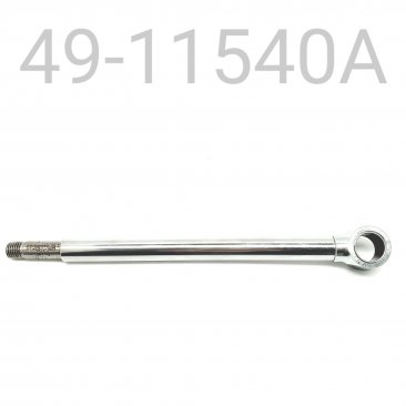 SHAFT/EYELET ASSY, CHROME, 16MM, 11.540" CENTER TO END, 9 MM VALVING END, SKI DOO RENEGADE REAR TRACK (WITH SNAP RING)