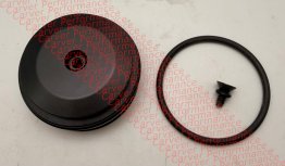 Fox 2.250 Bore Reservoir End Cap Torx Fill Assembly Black (Component View)