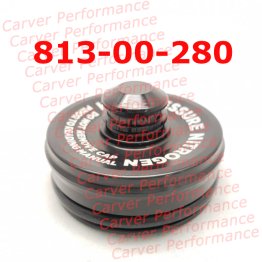 Fox 1.5 Reservoir End Cap Assembly with Schrader Valve