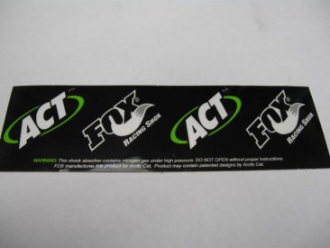 DECAL, AC/FOX CO-BRAND, 4.88 L X 1.50 W