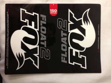NLA From Fox          DECAL, FLOAT 2 BLK/WHT
