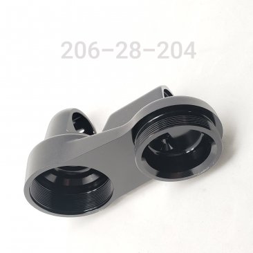 BODY CAP, PIGGYBACK, 2.0 BODY,  90°(COMPRESSION ADJUSTER POINTS TO OUTSIDE)