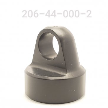 BODY CAP, 2" BORE SHOCK,  1" HOLE, PELLET FILL, BLACK