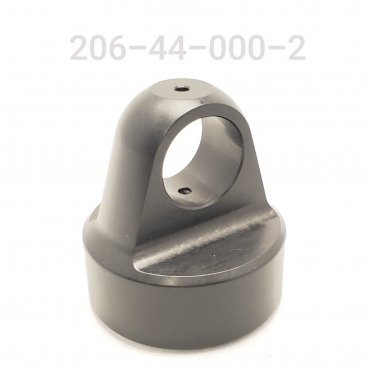 BODY CAP, 2" BORE SHOCK,  1" HOLE, PELLET FILL, BLACK