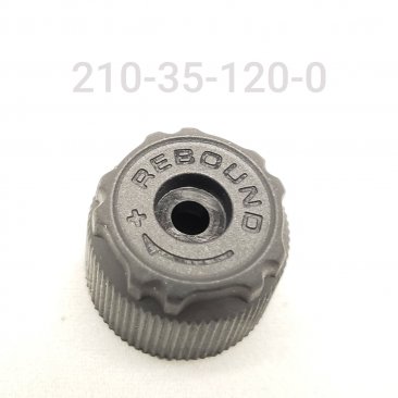 REBOUND KNOB, .700" OD X .500 TLG, NYLON, BLACK