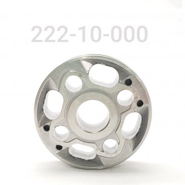 Valving Piston, 2" Bore, No Bleed, 0/0 DISH 1/2" ID, O-ring Groove