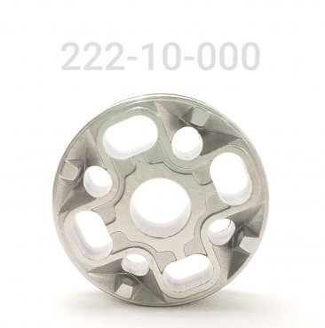 Valving Piston, 2" Bore, No Bleed, 0/0 DISH 1/2" ID, O-ring Groove