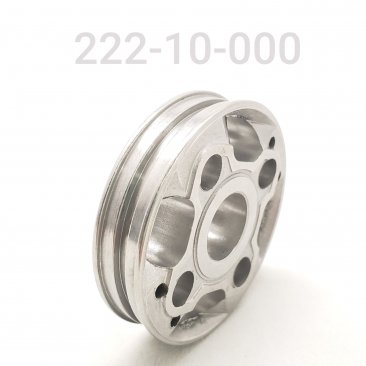 Valving Piston, 2" Bore, No Bleed, 0/0 DISH 1/2" ID, O-ring Groove