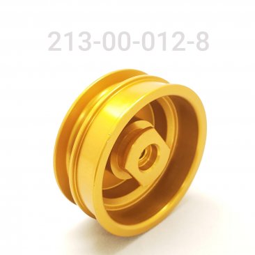 FLOATING PISTON, 2" BORE, INVERTED W/BLEED, GOLD