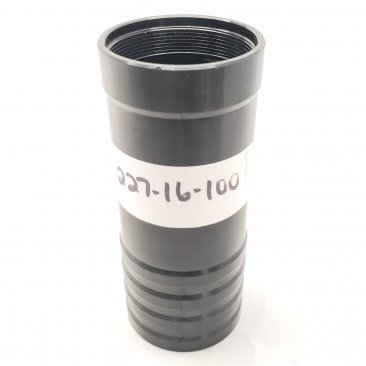 RESERVOIR, 5", INTERNAL STEP, THREADED ONE END, BLACK
