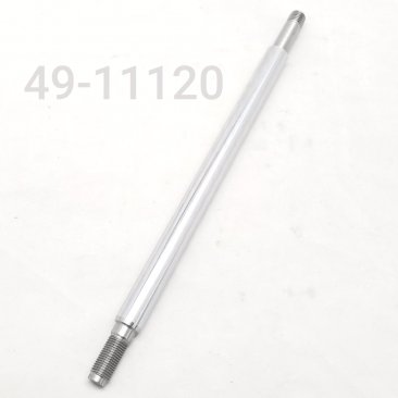 Shaft, KYB, 16mm x 11.120" Total Length, 12mm Valving Post, Removable Eyelet, Renegade Rear, Chrome