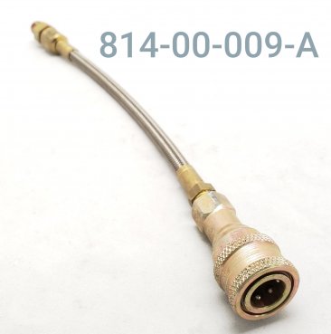 HOSE ASSY 8" (FJIC W/90 DEG. ORB  TO F. QUICK DISC.)