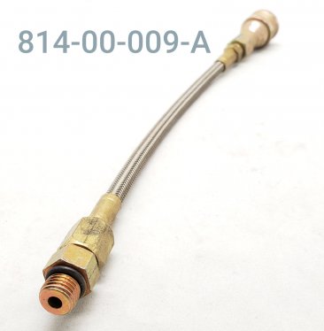 HOSE ASSY 8" (FJIC W/90 DEG. ORB  TO F. QUICK DISC.)