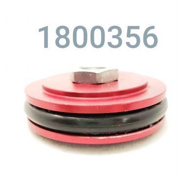 End Cap, 2" Walker Evans Reservoir, Red