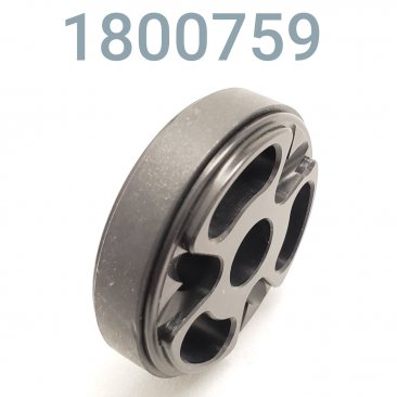 Piston, W/E 2" Hi Flow, Anodized Black, Blank(No Drilled Orifice)