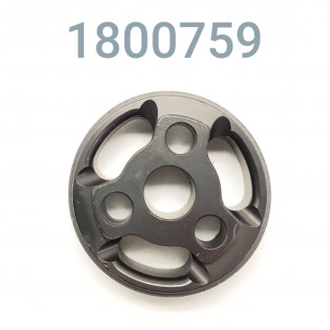 Piston, W/E 2" Hi Flow, Anodized Black, Blank(No Drilled Orifice)