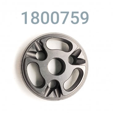 Piston, W/E 2" Hi Flow, Anodized Black, Blank(No Drilled Orifice)