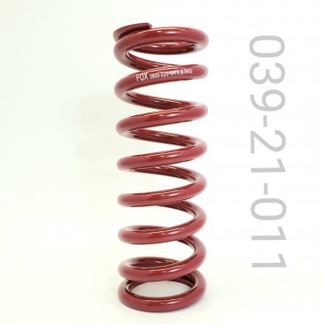 Spring: (T) [9.000 TLG X 2.250 ID X 475 lbs/in] Dark Red