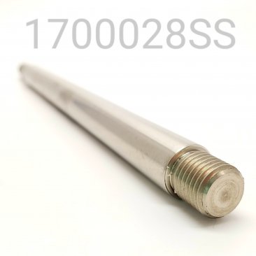 SHAFT, SS, RYDE FX, 8.04" TLG X 1/2" DIA.
