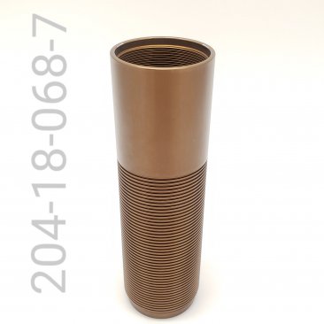 Body: [Ø 1.459 Bore, 5.550 TLG, 3.65 THD] Al 6061, 1.678-14 ACME OD, V2, Internal Grooves, Kashima