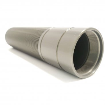 BODY 5.90 TLG 4.00 THD, ALUMINUM, CLEAR