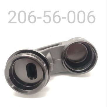 Piggyback, 1.5" Bore, 2.3" Drop Reservoir, 135°,  Fine Thread, Spherical Groove, Black
