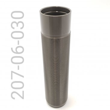 Body, 2" Bore x 8.500" TLG, Clear Aluminum, Threaded