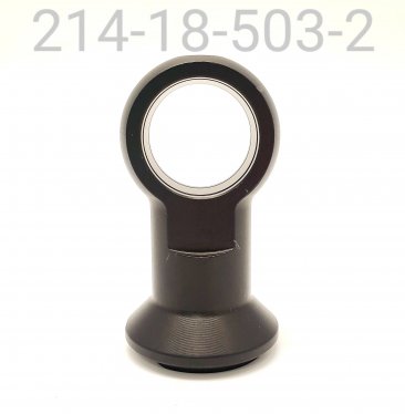 EYELET, 0°, 1.1866 Bore X 0.900 W, 3.239 TLG, BLACK, SLOT STYLE SPRING RETAINER