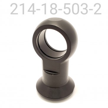 EYELET, 0°, 1.1866 Bore X 0.900 W, 3.239 TLG, BLACK, SLOT STYLE SPRING RETAINER