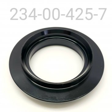 Spring Retainer, 2.48 OD x .63 TLG x 1.88 ID Spring, Aluminum, Black, No Grip Pockets