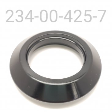 Spring Retainer, 2.48 OD x .63 TLG x 1.88 ID Spring, Aluminum, Black, No Grip Pockets