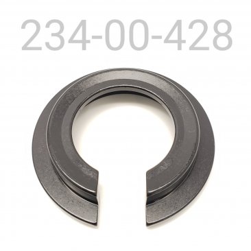 SPRING RETAINER, 2.80 OD X 0.542 TLG, 2.240 FLG, 2" BORE, BLACK, SLOTTED