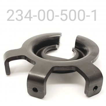 SPRING RETAINER, 3.0" ID Spring, 1.51" ID, Three Tab Guard Mount, Black