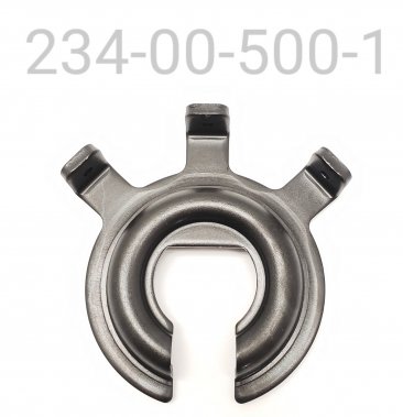 SPRING RETAINER, 3.0" ID Spring, 1.51" ID, Three Tab Guard Mount, Black