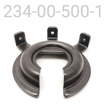 SPRING RETAINER, 3.0" ID Spring, 1.51" ID, Three Tab Guard Mount, Black