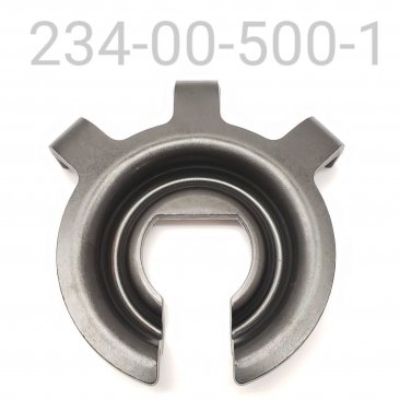 SPRING RETAINER, 3.0" ID Spring, 1.51" ID, Three Tab Guard Mount, Black