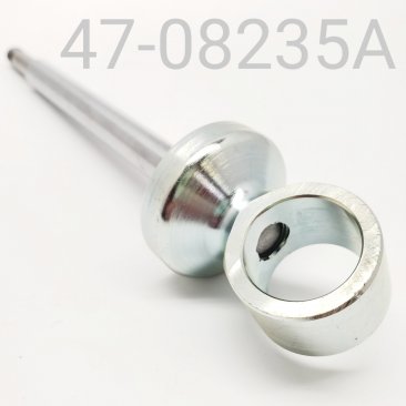 SHAFT/EYELET ASSY, HPG, CHROME,  FRONT TRACK, 12.5mm X 8.235" CENTER TO END