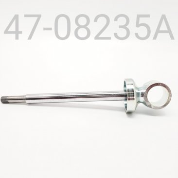 SHAFT/EYELET ASSY, HPG, CHROME,  FRONT TRACK, 12.5mm X 8.235" CENTER TO END