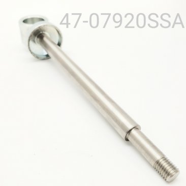 SHAFT/EYELET ASSY, STAINLESS STEEL, 12.5MM, 7.920" CENTER TO END, KYB SKI EYELETS, NO BUSHING