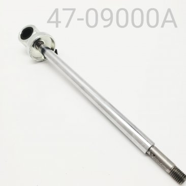 HPG REAR TRACK SHAFT/EYELET ASSEMBLY, CHROME, 12.5MM, C-36 9.0" CENTER TO END, FOR YAMAHA W/ COIL-OVER