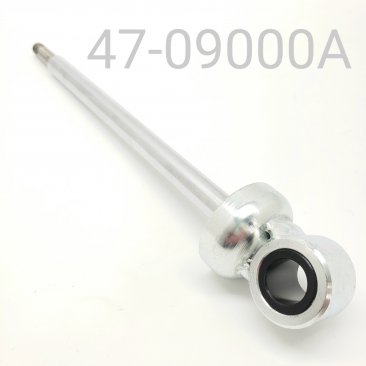 HPG REAR TRACK SHAFT/EYELET ASSEMBLY, CHROME, 12.5MM, C-36 9.0" CENTER TO END, FOR YAMAHA W/ COIL-OVER