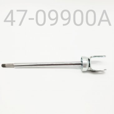 SHAFT/EYELET ASSY, KAYABA, CHROME,  YAMAHA SRX SKI, 12.5mm X 9.900" CENTER TO END, CLEVIS STYLE