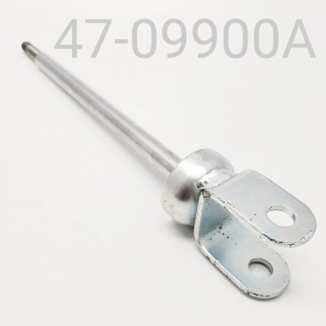 SHAFT/EYELET ASSY, KAYABA, CHROME,  YAMAHA SRX SKI, 12.5mm X 9.900" CENTER TO END, CLEVIS STYLE