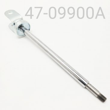 SHAFT/EYELET ASSY, KAYABA, CHROME,  YAMAHA SRX SKI, 12.5mm X 9.900" CENTER TO END, CLEVIS STYLE