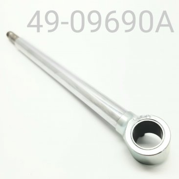 SHAFT/EYELET ASSY, CHROME, HPG 16MM, X 9.690" CENTER TO END, 12MM PPOST, 2010 + PRO 40 REAR TRACK SHOCK, 120"