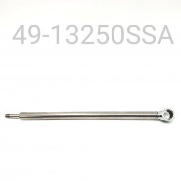 HPG REAR TRACK SHAFT/EYELET ASSEMBLY, STAINLESS, 13.250" CENTER TO END, C-36, 16MM, 9MM VALVING END