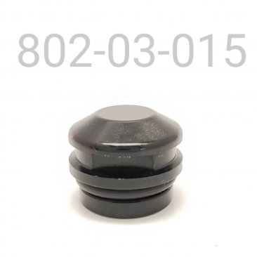 CAP, WITH O-RING, TAMPER RESISTANT, SCHRADER FILLER, BLACK