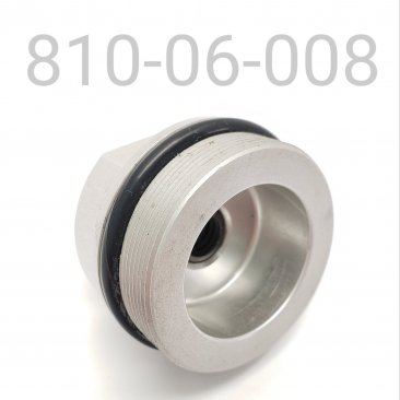 END CAP, Q.A. RES., THREADED, (3/8-16)