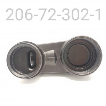 Fox 2.250 Bore IBP Piggyback Body Cap 45 Degree High Flow (Bottom View)
