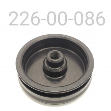 End Cap, Fox 2" Reservoir, Schrader Style,  Aluminum, Black